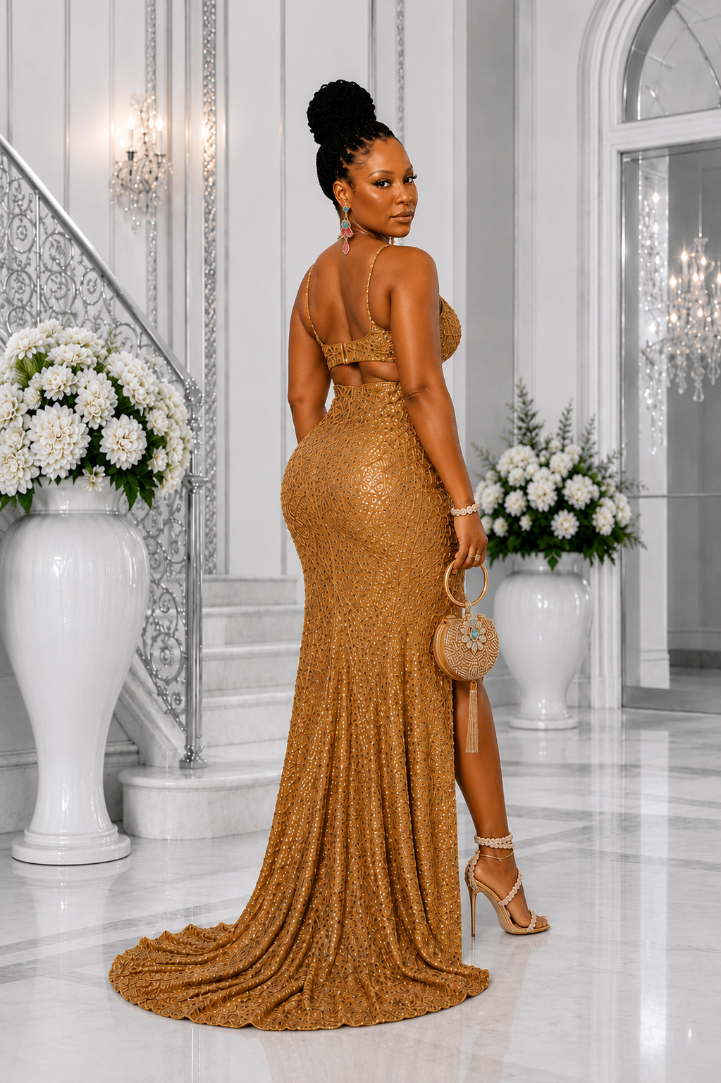 “Golden Temptation Gown”